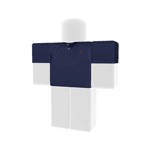 Polo shirt in royal blue Skin for Roblox by Luka Gogiashvili