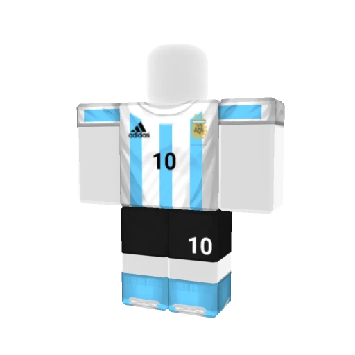 Messi Soccer Jersey Argentina - Skin for Roblox by M&M