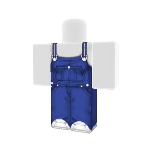 High Waisted Denim Overalls Skin for Roblox by Customuse